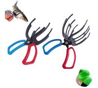 Genérico Double-Toothed Three-Toothed Fish-Controlling Pliers,2026 New Fishing Pliers Gripper, 7.9in/20cm 3 Claw Metal Fish Control Tool, Multi-Functional Anti-Slip for Outdoor Fishing (Mix-)