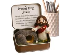 Genérico Doudou de Pascua | de Bolsillo Lindo en Una - Un Juguete de Inspiración con Una Tarjeta | para la Afirmación entre Amigos el Recorte de la Cesta de Pascua y la