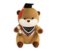 Genérico Doudou graduado en peluche,juguetes de colección suave con sombrero y diploma,Peluche | para dormitorio dormitorio dormitorio materno jardín de escuela secundaria universidad descuento
