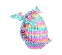 Genérico Dragon 3D, Huevo de Dragón Impreso, Dragones Juguete Articulados, Figura Decorativa para Mesa, Articulaciones Flexibles, Regalos de Pascua, Adecuado para Automóviles, Oficinas y Decoración