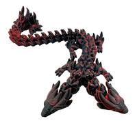 Generico Dragon Fidget Toy - 3D Printed Double Head Dragon Figure, Movable Joint Flexible Articulated Model, Stress Relief Desk Toy, Home Office Decor Executive Display Gift For Kids Adults