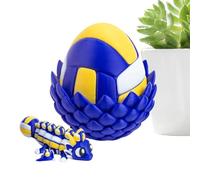 Genérico Dragón Impreso en 3D con Huevo: Juguete de Escritorio para aliviar el estrés y decoración de exhibición, Figura de dragón articulada Flexible con diseño de de Huevo, Coleccionable Creativo