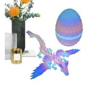 Generico Dragón impreso en 3D, dragón 3D - Decoración impresa en, figura de acción articulada con juntas giratorias, juguete creativo antiestrés para la de cumpleaños de Pascua