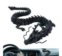 Genérico Dragón Impreso en 3D | Figura de dragón articulada Impresa en 3D | Cautivadores Detalles de Ojos, Suministros de decoración para peceras, automóviles, oficinas y hogares