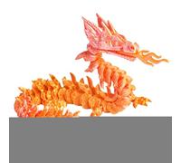 Genérico Dragón Impreso En 3D,Juguete de Animal Fidget para el Escritorio - Dragón de Fuego Flexible Juguete Fidget Sensorial para Decoración de Mesa, Habitación, Fiesta, Navidad, Pascua, Cumpleaños