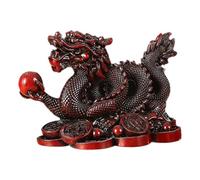 Genérico Dragon Statue - Resin 11x7x6cm | Chinese Coin Dragon Cornucopia Figurine, Dragons Statue Ornament | Wealth Attraction Home Office Decor Good Luck Gift Use
