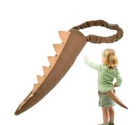 Genérico Dragon Tails Cosplay - Dinosaur & Animal Tail Costume Prop | Elastic Band Role-Play Accessory For Boys & Girls | Party, Birthday, And Themed Event Fun | 10x36cm, 70g