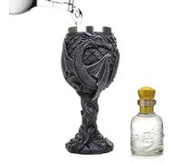 Generico Dragon Wine Glasses - Copa medieval | Taza de bebida de acero inoxidable medieval | Copa creativa del Santo Grial Medieval, Dragon Design Cup perfectas para bebidas y reuniones quotid