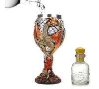 Generico Dragon Wine Glasses - Copa medieval | Taza de bebida de acero inoxidable medieval | Copa creativa del Santo Grial Medieval, Dragon Design Cup perfectas para bebidas y reuniones quotid