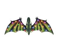 Genérico Dragon Wings, Dinosaur Costume Wings, Electric Light-Up, Realistic Flapping Action, LED Lights and Music Effects, Birthday Halloween Party Use, 32.28 Inches, Multicolor, 1 Piece
