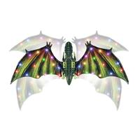 Genérico Dragon Wings, Electric Dinosaur Wings with Realistic Flapping Motion, Led Light & Music Effects, Toddler Costume Accessory for Party Birthday Christmas Halloween, 32.28x11.81 inches