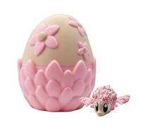 Genérico Dragón y Huevo de béisbol elástico, con Detalle Impreso en 3D, 1 Pieza, Huevo 3D con Interior en Miniatura, Lindo Juguete de dragón articulado Flexible, Maravilloso Regalo, para niños