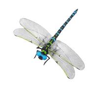 Genérico Dragonfly Toy - 3D Fake Dragon Fly Toy | Large Simulated Dragonfly | PVC, Wing Length 12cm, Body 11cm, For Model Garden Stroller Classroom Lawn Kids Learning Patio