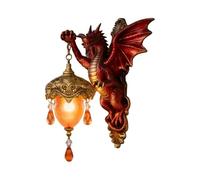 Genérico Dragons Figurine Night Lights - | Gothic Lamp For Living Room Bedroom, Wall Sconce Light For Kitchen Office; Perfect For Gothic Decor Ensuring Atmospheric Night Lighting