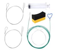 Genérico Drain Tube Cleaner | 118inch Long Pipe with 2 Brush | Pipe Cleaner Kit Heart Shaped Handle | for Automotive Truck SUV Condensate Air Conditioner Exterior Maintenance