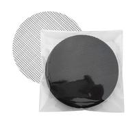 Genérico Drainage Mesh - 3-Inch Flexible Soil Guard | Polyester Sturdy Net - 50-Piece Black Anti-Slip Screens Made of Durable Polyester Provide Drainage, Perfect for Keeping Indoor Patio Pots Tidy