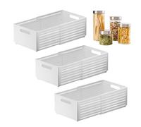 Genérico Drawer Organizer Basket - ABS 3pcs Telescopic Clothes Box Organizer Bins | Telescoping Storage Container For Kitchen Dining Living Room Bedroom Bathroom Home Organization Easy Access