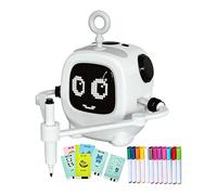Genérico Drawing Robot For Kids - Rechargeable Interactive Learning Toy | ABS Material with Cards and Markers, Painting Robot For Kids Ages 3-8 Birthday Home School Classroom Party
