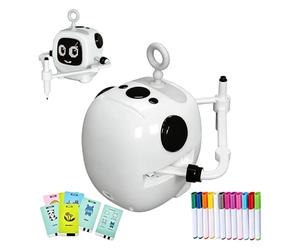 Genérico Drawing Robot Toys - Painting Toy, Rechargeable Learning Toy, Drawing Robots For Kids | Smart Drawings Robot Voice Interactive Partner | Painting Robots with Cards and Markers