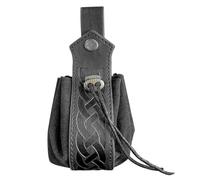 Genérico Drawstring Pouch - Small Leather Pouch | Leather Coin Purse | Small Leather Drawstring Pouch Coin Bag | Retro Coin Purse | Foraging Bag | Money Pouch | Vintage Belt Pouch For Daily and Cos