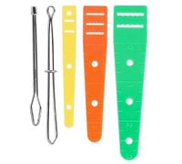 Generico Drawstring Threader Tool - Flexible Stringing Kit, 5 Pieces with Easy Grip, Polished Stainless Steel, Portable Lightweight Design, Manual Sewing Accessory for Jackets Sweatpants Coats