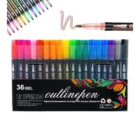 Genérico Dreamy Sparkle Dual-Line Contour Pen, 8/12/24/36/48/60 Colors Double Line Outline Markers, Self Outlining Glitter Pens for Drawing, Art and DIY Card Making (36 colors)