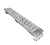 Genérico Drenaje de Zanja Duradero para Patio, Rejilla de Drenaje de Canal de Resina compuesta, diseño antiobstrucción para Drenaje de Agua de Lluvia y protección del Techo (Estilo 2, 39.4x11.8x13.8