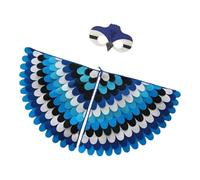 Genérico Dress Up Bird Wings - 19.69 Inches Gradient Color Costume Wing For Children | Skin-Friendly Peafowl Costumes, Colorful Wing, Dress Up Bird Wings For Festivals