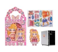 Genérico Dress Up Doll Toy Set Mix Match Outfits Imaginative