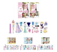 Genérico Dress Up Princess Doll Magnetic Kit | Dress Up Paper Doll Magnets
