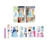 Genérico Dress Up Princess Doll Magnetic Kit | Dress Up Paper Doll Magnets