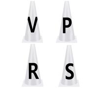 Genérico Dressage Cones Letters, Professional Horse Training Markers, Equestrian Competition Equipment, High Visibility Arenas Markers, Athletic Training Cones