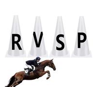 Genérico Dressage Cones with Letters | Sports Dressage Markers | Competition Horse Training Equipment Markers Cones with Letters for Equestrian Athletes