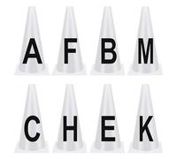 Genérico Dressage Letter Cones - 23x14cm Sports Dressage Markers, Competition Horse Training Equipment Markers Cones with Letters For Equestrian Athletes