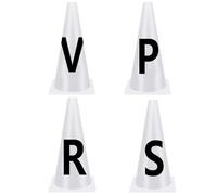 Generico Dressage Letters - Dressage Letter Cones, Horse Riding Letters, Competition Dressagee Markers, Horse Training Equipment Sports Cone with Letter for Equestrian Athletes Events