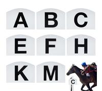 Genérico Dressage Letters For Equestrian Athletes | 8 Pieces Letter Marks, 20x27cm/7.87x10.63 Inches Complete Set DressageMarkers Equipped with Dressage