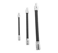 Genérico Drill Bit Extension 3 Pieces Portable Metal Bendable Bars