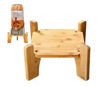 Genérico Drink Dispenser Stand - 7.28in Wooden Base for Juice Jug Station, Coffee Bar and Home Party with Stable Serving Function, Beverage Holder for Restaurant Pantry Hotel Kitchen, Natural Wood
