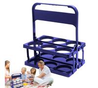 Genérico Drink Holder Carrier - 6-Hole Bottle Display Stand, Folding Reusable Milk & Beer Organizer with Handle | Wine Bottle Holder For Cars Weddings Family Outdoor UseExcellent Endurance: