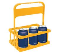 Genérico Drink Holder Carrier - 6-Hole Bottle Display Stand, Folding Reusable Milk & Beer Organizer with Handle | Wine Bottle Holder For Cars Weddings Family Outdoor UseExcellent Endurance: