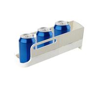 Genérico Drink Organizer - Fridge Beverage Holder, Automatic Dispenser, Rolling Can Track, Glide Feeding Function, Top Performance Home Category, Clear Medium Size Rack For Pantry Kitchen Cabinet