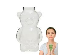 Generico Drinking Cup - Glass, 5.51x3.27x1.57in Glasses Cup Cute Bear Shape | Ergonomic Juice Bottle Fun Design, Bear Drinking Cups For Kids, Home, Office, Gift