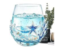Genérico Drinking Glasses - 12oz Transparent Sea Animal Kitchen Glassware