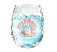 Genérico Drinking Glasses - 12oz Transparent Sea Animal Kitchen Glassware