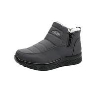 Genérico Dritnow Shoes Women’s Insulated Snow Boots, Waterproof Non-Slip & Fur Lined,Comfortable Warm, On Winter Ankle Boots (Gray,37 1/2)