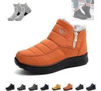 Genérico Dritnow Shoes Women’s Insulated Snow Boots, Waterproof Non-Slip & Fur Lined,Comfortable Warm, On Winter Ankle Boots (Brown,39)