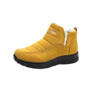 Genérico Dritnow Shoes Women’s Insulated Snow Boots, Waterproof Non-Slip & Fur Lined,Comfortable Warm, On Winter Ankle Boots (Yellow,37 1/2)