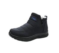 Genérico Dritnow Shoes Women’s Insulated Snow Boots, Waterproof Non-Slip & Fur Lined,Comfortable Warm, On Winter Ankle Boots (Blue,40 1/2)