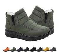 Genérico Dritnow Women’s Insulated Snow Boots, Dritnow Snow Boots Women, Waterproof, Non-slip & Fur Lined Walking Shoes (Green,39)