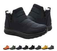 Genérico Dritnow Women’s Insulated Snow Boots, Dritnow Snow Boots Women, Waterproof, Non-slip & Fur Lined Walking Shoes (Dark Blue,37)